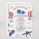 Recherche de avion rouge invitations Pour enfants