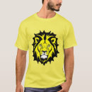 Recherche de tête de lion tshirts Noir