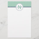 Zoek naar munt groene briefpapier Monogrammen