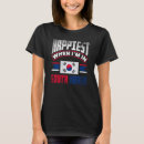 Recherche de drapeau coréen tshirts Moitié