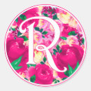 Recherche de lettre r autocollants Rose