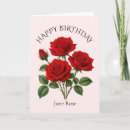 Recherche de style de cottage vœux cartes Rose