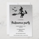 Recherche de silhouette sorcière invitations Élégant