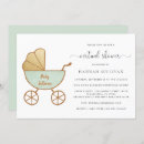Recherche de baby carriage invitations Rétro