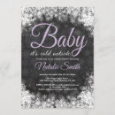 Zoek naar lavender babyshower uitnodigingen Winterse baby shower