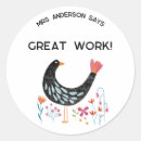 Zoek naar het goede werk stickers School