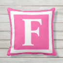 Recherche de monogramme rose coussins Minimaliste