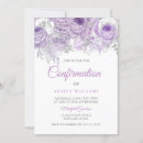 Recherche de lavande confirmation invitations Violet