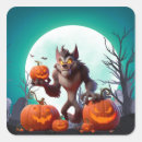 Recherche de loup garou autocollants Citrouille