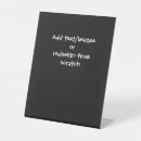 Recherche de signes table Noir