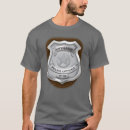 Recherche de police badge tshirts Application de la loi