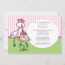 Zoek naar stork baby shower invitations Roze
