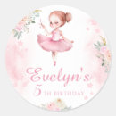 Recherche de ballerine rose autocollants Anniversaire de ballet