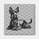 Recherche de noël de terrier magnets Scottie