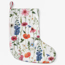 Recherche de fleurs sauvages chaussette de noël Motif