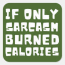 Recherche de calories autocollants Typographie