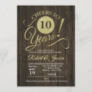 Recherche de 10 ans invitations Élégant