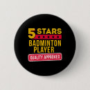 Zoek naar grappige sport buttons Gevederde shuttle