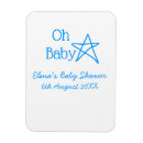 Recherche de baby shower magnets Calligraphie typographie élégante