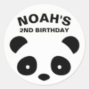Recherche de panda noir et blanc autocollants Anniversaire