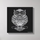 Recherche de dessin hibou toiles Oiseau