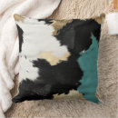 Recherche de turquoise et noir coussins Glam