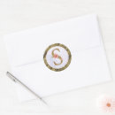 Recherche de monogramme z autocollants Floral