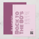 Recherche de partie des années 80 invitations Rétro