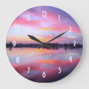 Recherche de paysages horloges Coucher de soleil