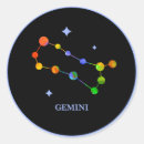 Recherche de gémeaux autocollants Zodiaque