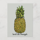 Recherche de fruits mignons cartes postales Ananas