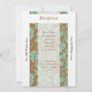 Recherche de brune de damassé mariage invitations Floral