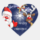 Recherche de dessin père noël autocollants Mignon