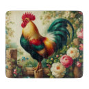 Recherche de coq vintage planches à découper Rustique
