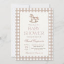 Recherche de horse baby shower invitations En vichy