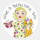 Zoek naar volkskunst stickers Vlinder