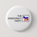 Zoek naar democratische partij buttons Verkiezing