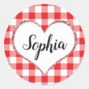 Recherche de scintillement rouge autocollants Valentine