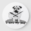 Zoek naar pugs klokken Schattig