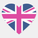 Recherche de drapeau de cric des syndicats autocollants Bleu