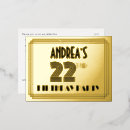 Recherche de anniversaire 22 ans cartes invitations Élégant