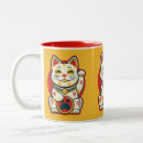 Recherche de maneki neko tasses Chat chanceux