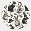 Recherche de lapin vintage autocollants Aquarelle