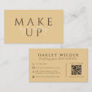 Recherche de pour le maquilleur cartes visite Client(e)