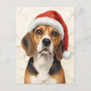 Recherche de noël de beagle cartes postales Vacances