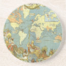 Recherche de monde antique dessous de verres Géographie