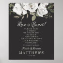 Recherche de fleurs noires et blanches posters Newly weds