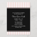 Recherche de rayures roses et blanches invitations Fille