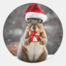 Recherche de écureuil père noël autocollants Animal