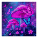 Recherche de papillon psychédélique posters Rose